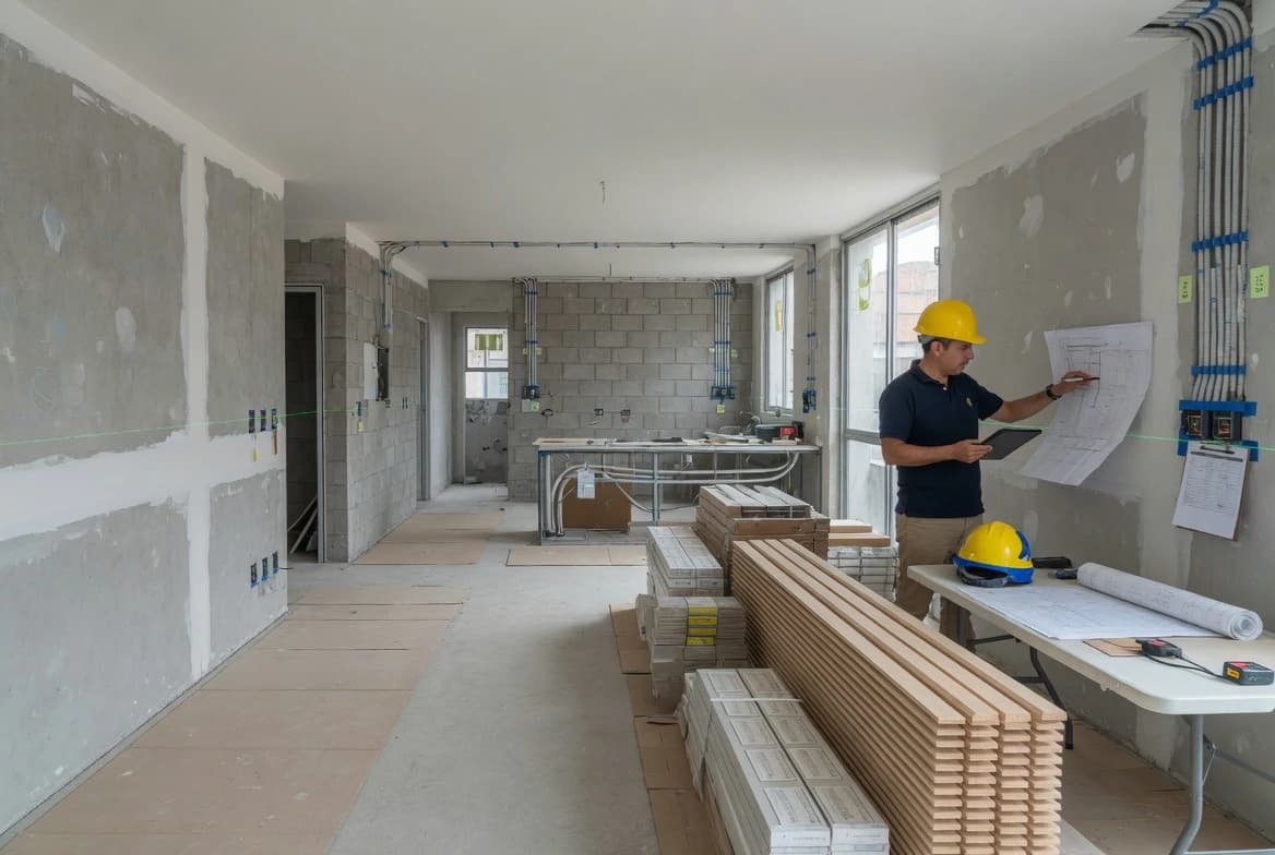 Remodelación de apartamento en obra gris en Bogotá con supervisión técnica