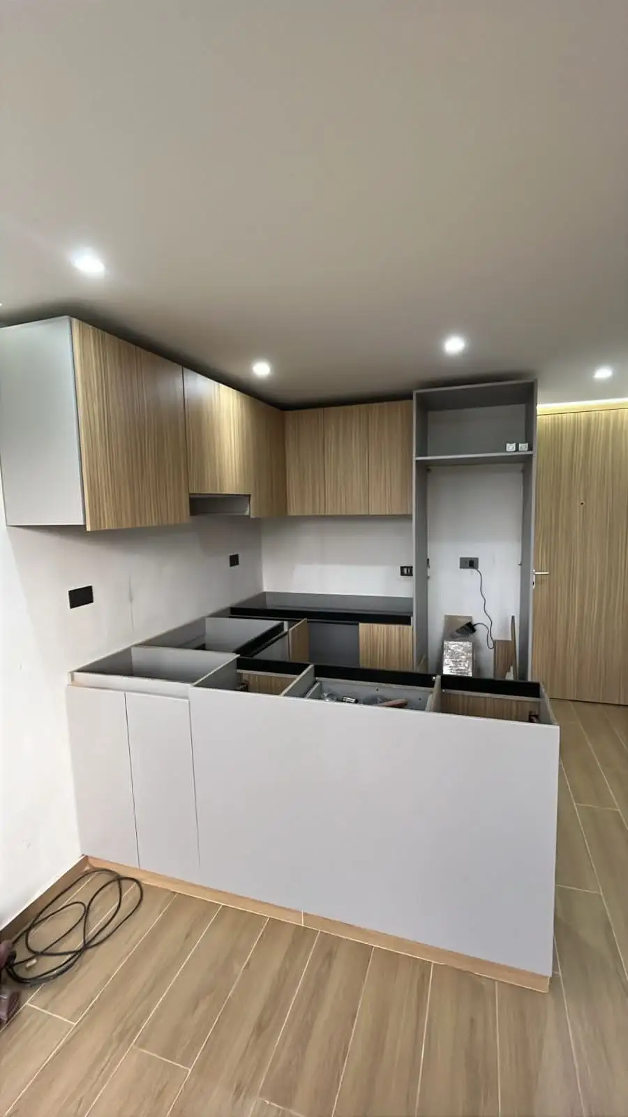 Después de la remodelación: Apartamento en obra gris – Bogotá